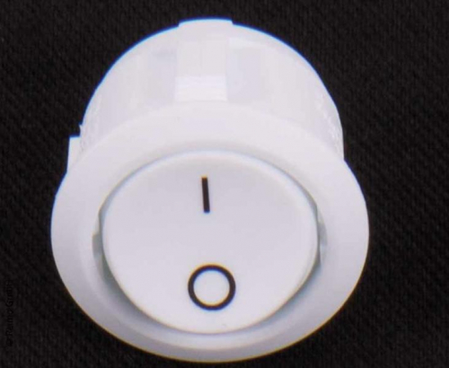 Купить онлайн Встроенный выключатель 12В (вкл / выкл) Ø20мм, белый